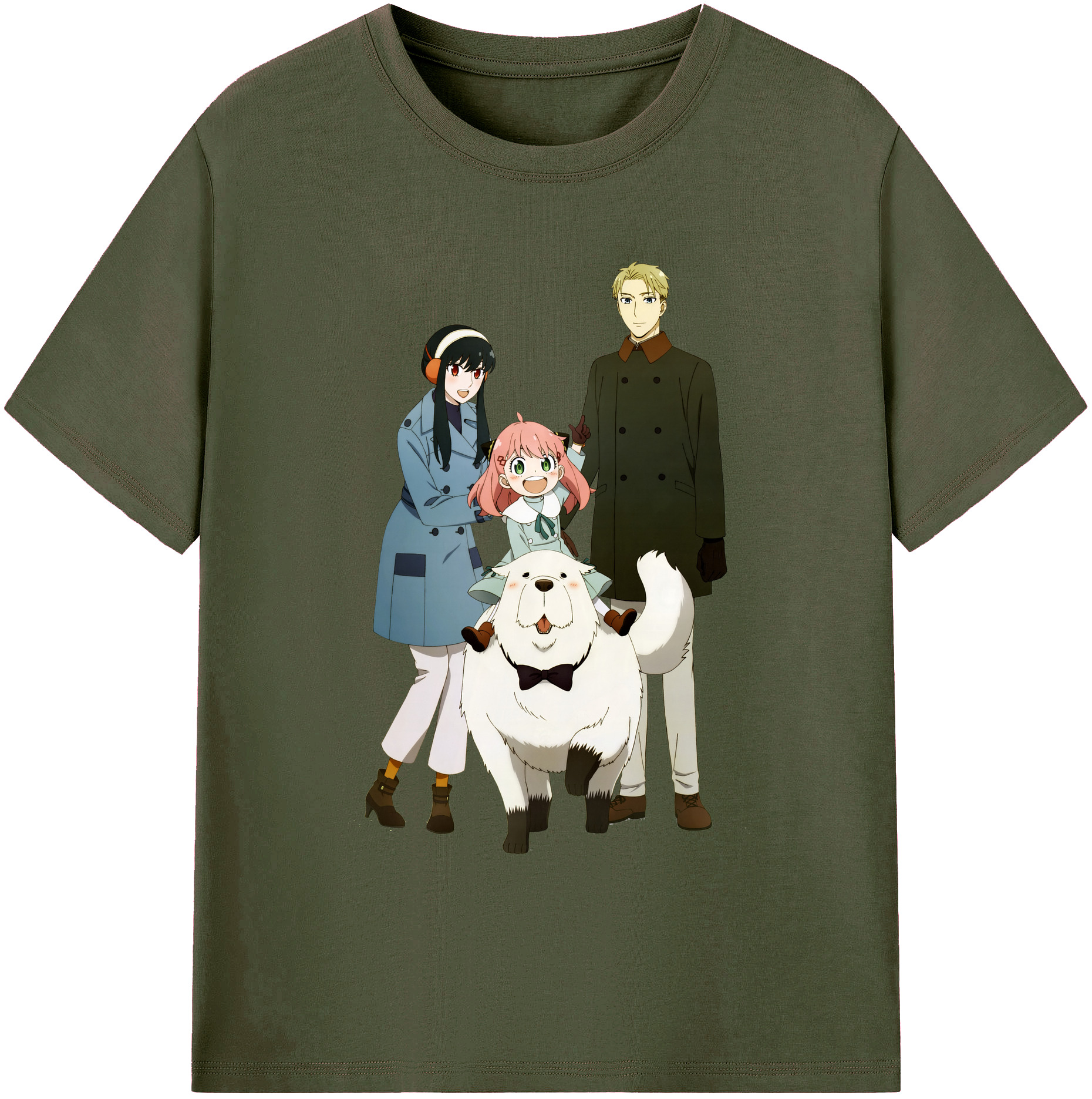 （画像用） SPY×FAMILY间谍家家酒 綿100％ メンズ半袖Tシャツ｜肌触りやわらか＆通気性